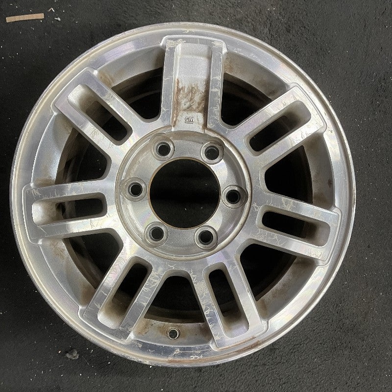 16″ HUMMER H3 06 16×7.5 7 double spoke satin machined finish Original OEM Wheel Rim