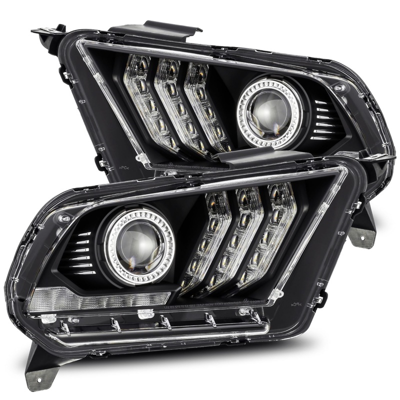 AlphaRex ARex LUXX-Series LED Projector Headlights – Black | 2010-2012 Ford Mustang – Halogen Only(880115)