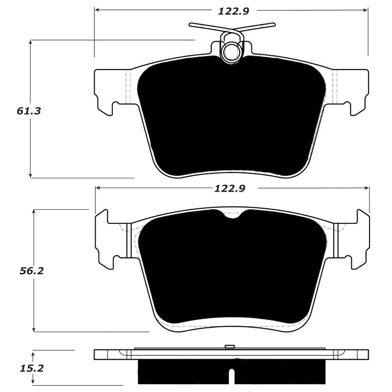 Porterfield Brake Pads for 2019 VOLKSWAGEN GOLF R