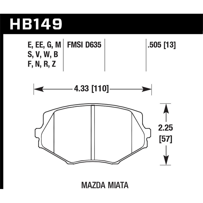 Hawk DTC-60 Brake Pad – Front (HB149G.505)