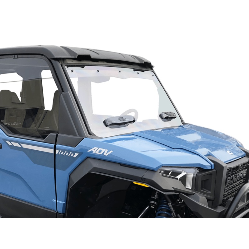 Polaris Xpedition Hard Coated with ComfortFlow Vents Front Full Windshield by Spike