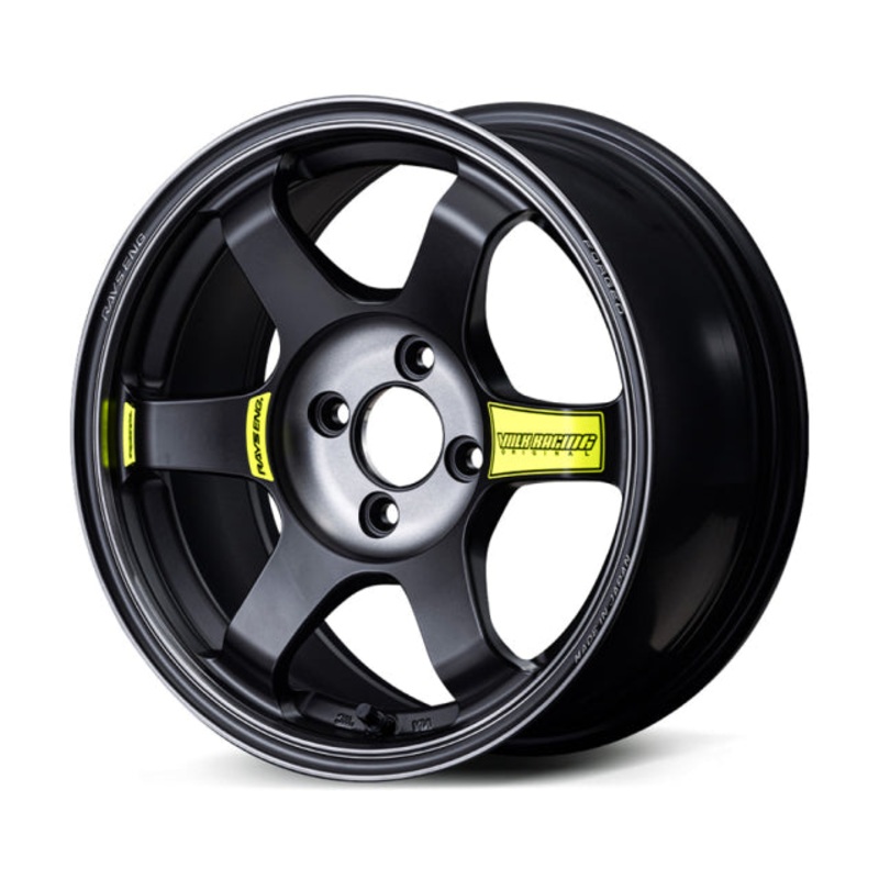Volk Racing TE37 Saga SL M-Spec Wheel  – 15×7.0 +35 | 4×100 |  Pressed Black