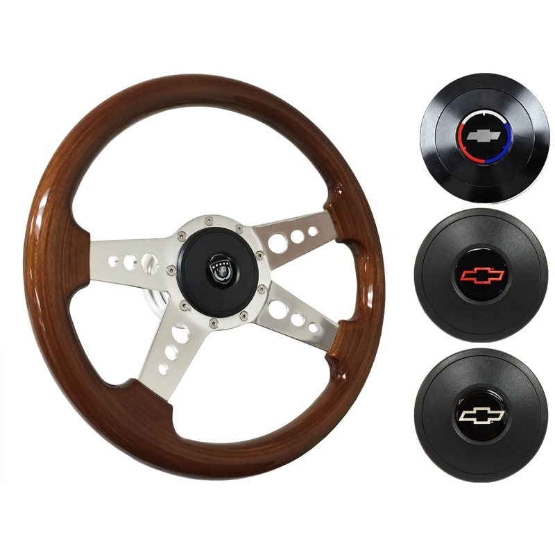 1969-87 El Camino Steering Wheel Kit | Mahogany Wood | ST3082
