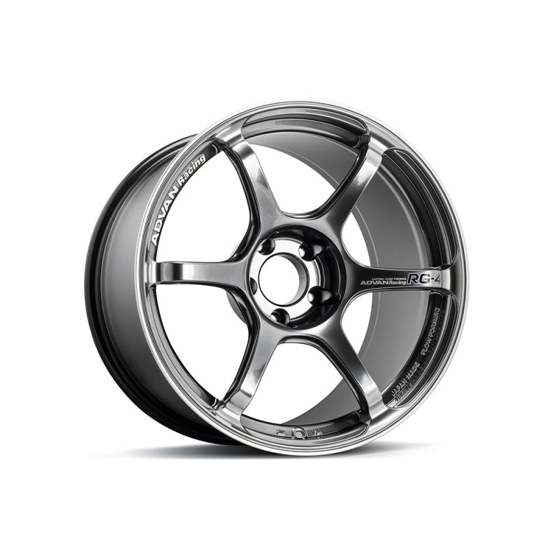 Advan RG-4 18×8.5 +37 5-114.3 Racing Hyper Black & Ring Wheel