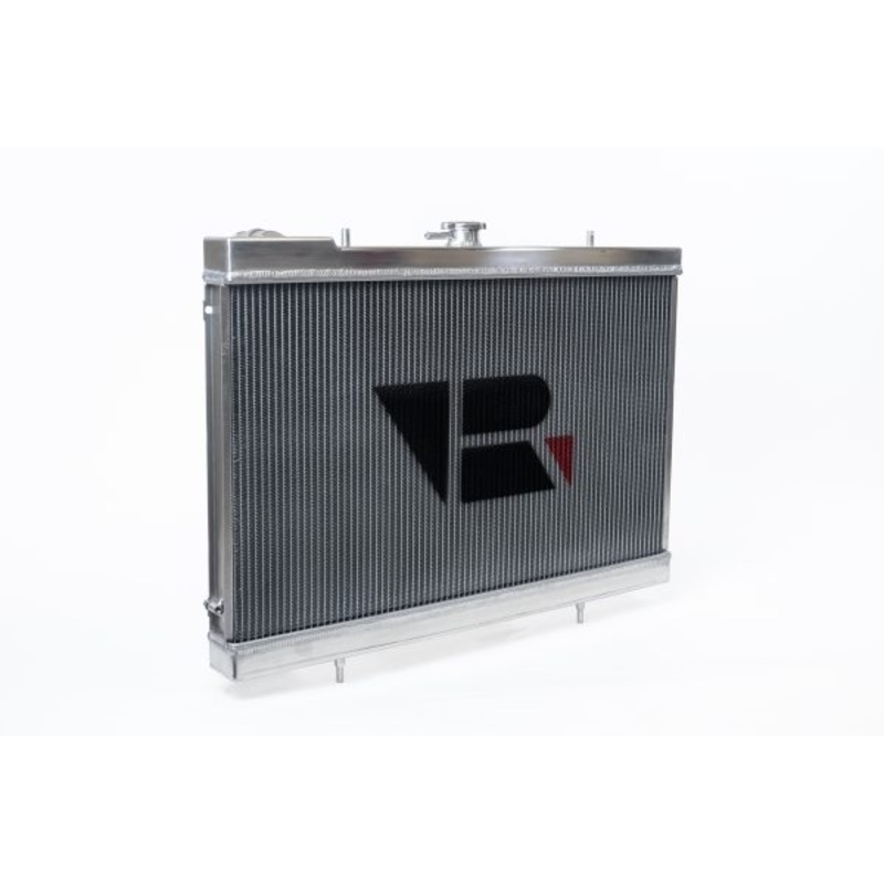 CSF Nissan R32 Skyline Full Billet Aluminum High-Performance Radiator Features -Raw Billet Aluminum Finish