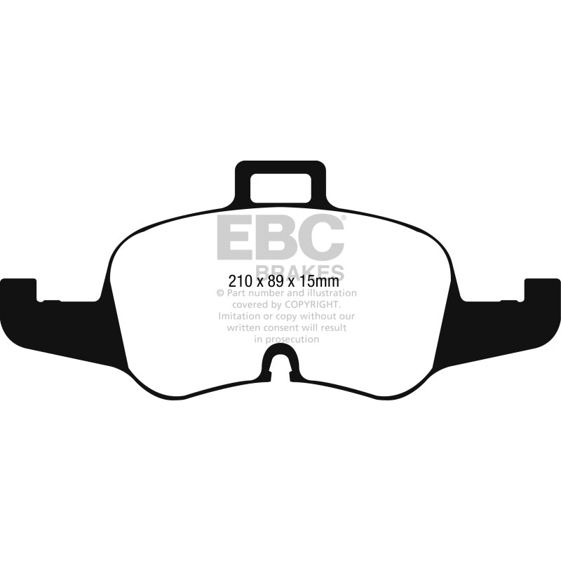 EBC 16-17 Audi TT Yellowstuff Front Brake Pads
