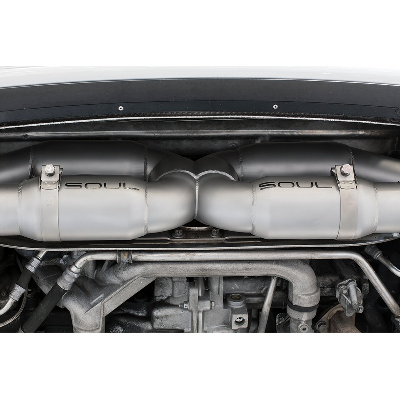 SOUL 06-09 Porsche 997.1 Turbo Sport X-Pipe Exhaust (w/ 200 Cell Cats) – Reuse Factory Tips