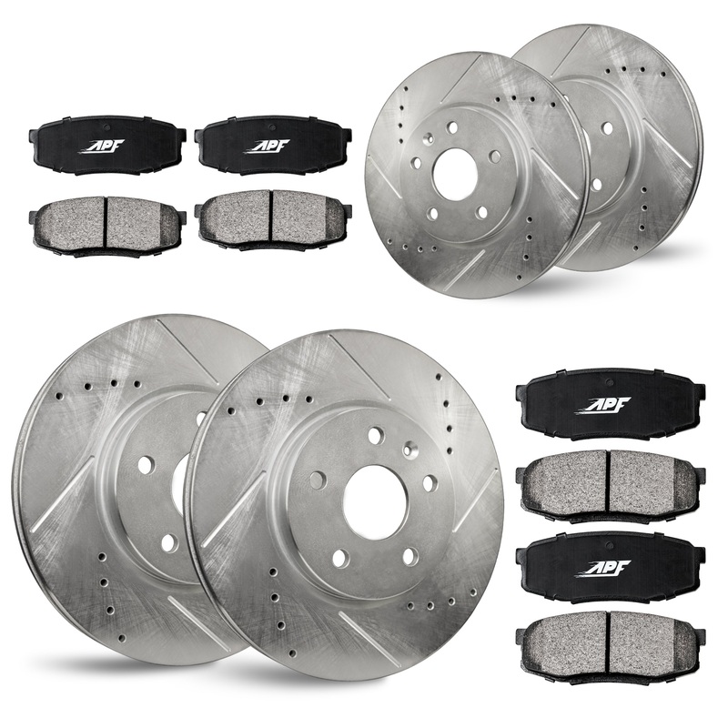 APF Full Brake Kit Rotors and Pads for Nissan Sentra 2007-2012