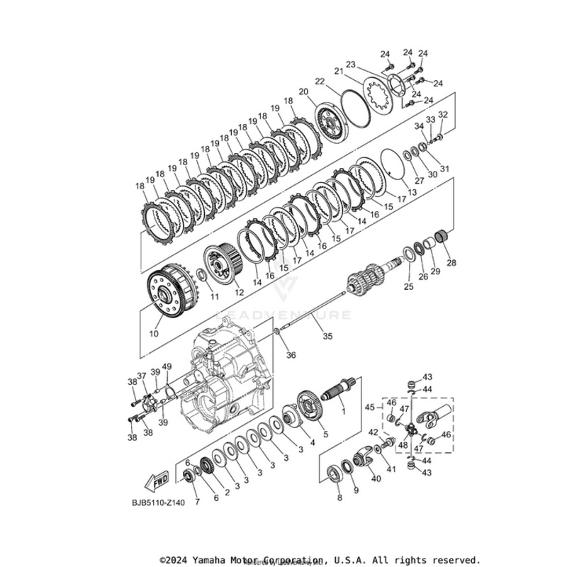 Clutch Plate 2 (T2.0) by Yamaha