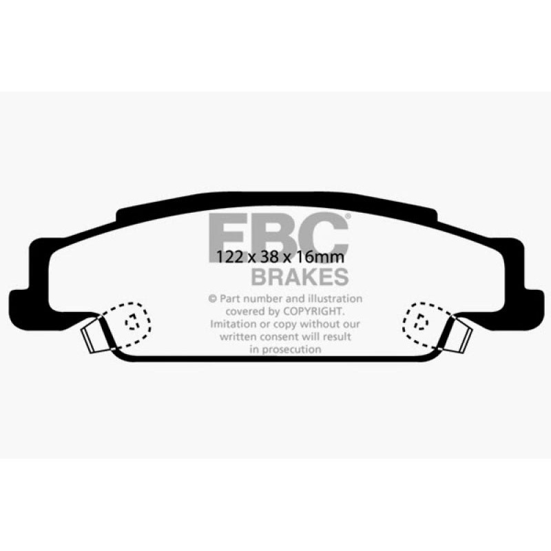 EBC 02-05 Cadillac CTS 2.6 Ultimax2 Rear Brake Pads