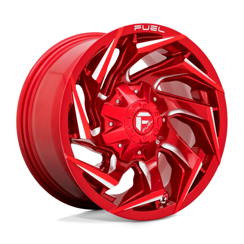 Fuel Wheels D754 Reaction 24″ 6×135/6×139.7 Candy Red Milled