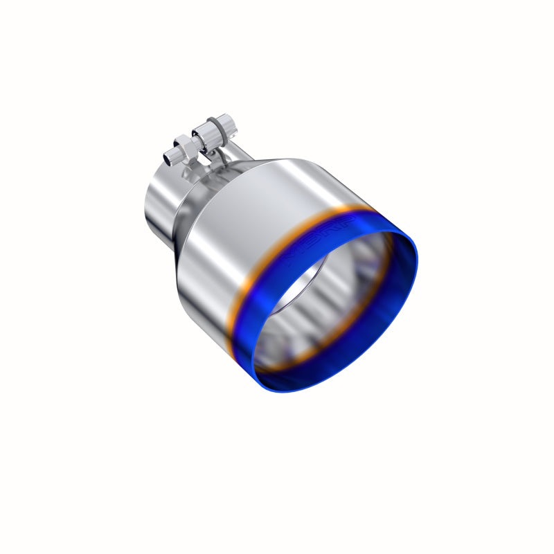 MBRP T304 Stainless Steel Burnt End Angle Cut Exhaust Tip – 3in. ID / 5in. OD / 6.5in. Length