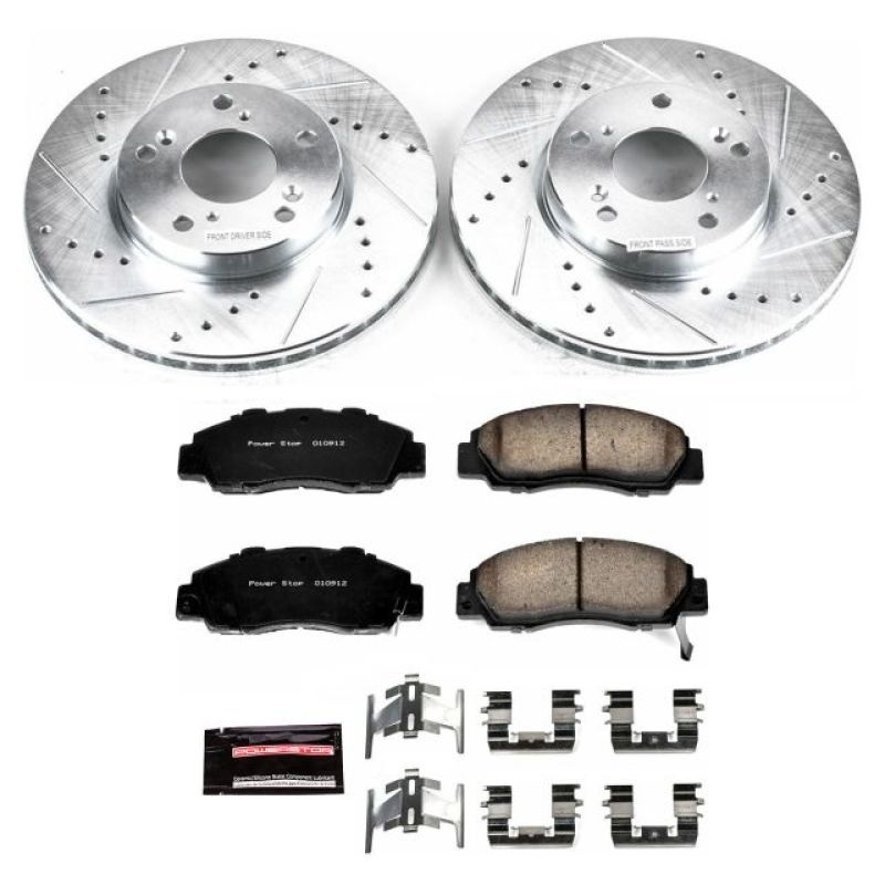 Power Stop Front Z23 Evolution Sport Brake Kit Honda Accord 1998-2002 | K1041