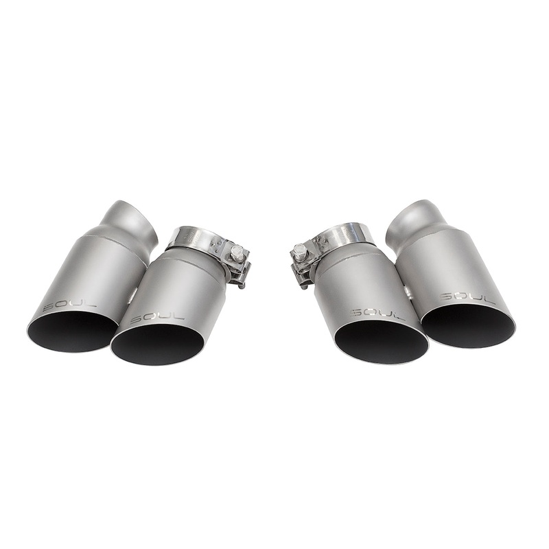 SOUL 13-19 Porsche 991.1 / 991.2 Turbo Bolt On Exhaust Tips – GT2 Style (Signature Satin)
