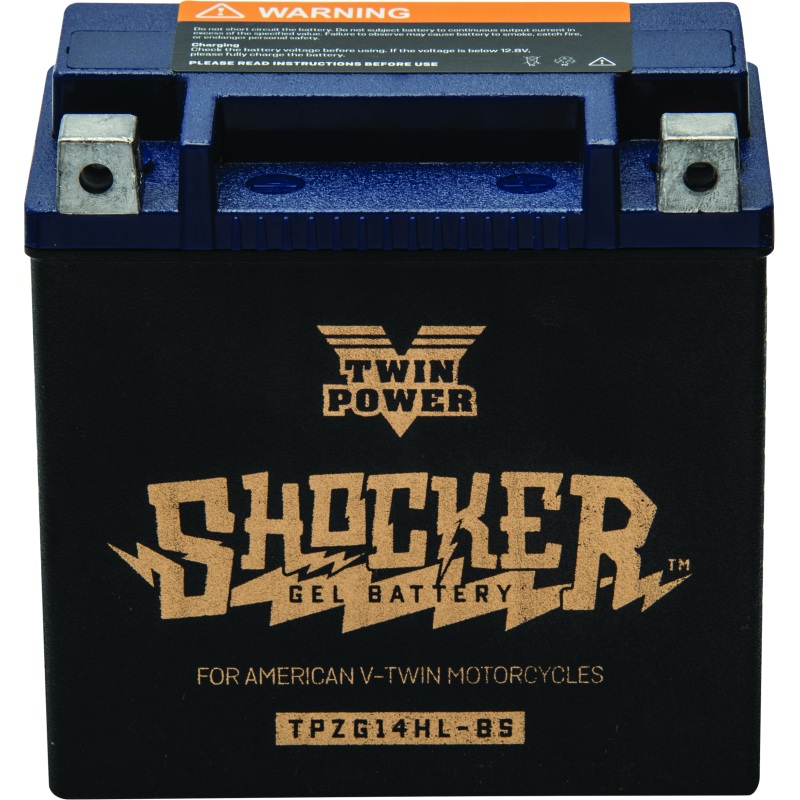 Twin Power YTX-14L Shocker Gel Battery Replaces H-D 65958-04